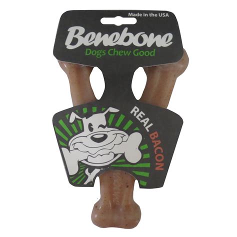 Benebone Bacon Flavored Wishbone Dog Chew Toy | NaturalPetWarehouse.com