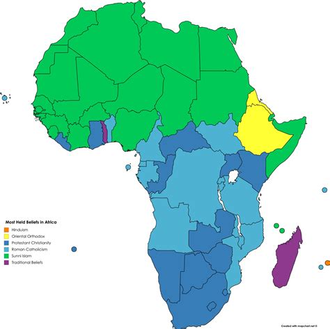 South African Religion Map