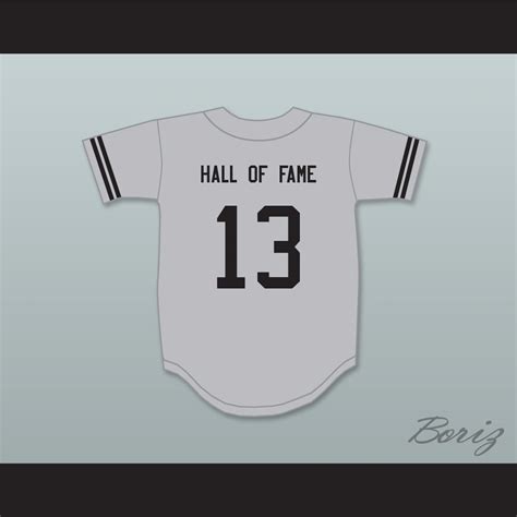 Hall of Fame 13 Gray Baseball Jersey