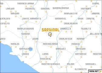 Sardinal (Costa Rica) map - nona.net