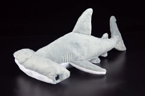 15" Super Soft Hammerhead Shark Plush Toys Simulated Grey Shark Stuffed Toys Dolls Birthday Gift ...