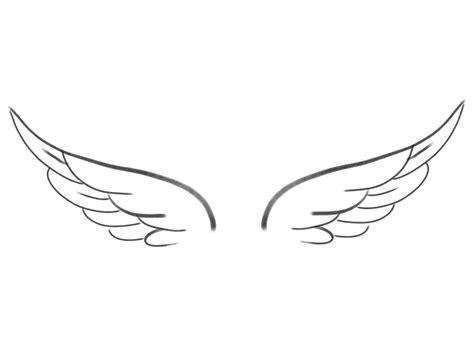 Small Angel Wings Tattoo Design