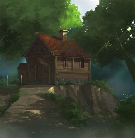 ArtStation - forest house