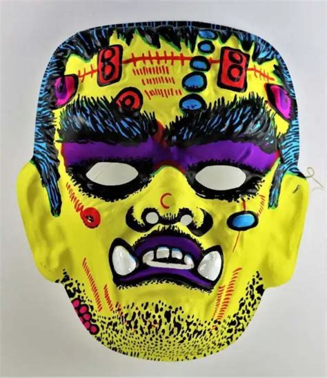 VINTAGE FRANKENSTEIN HALLOWEEN Mask Monster 1960s 1970s Y229 $59.99 ...
