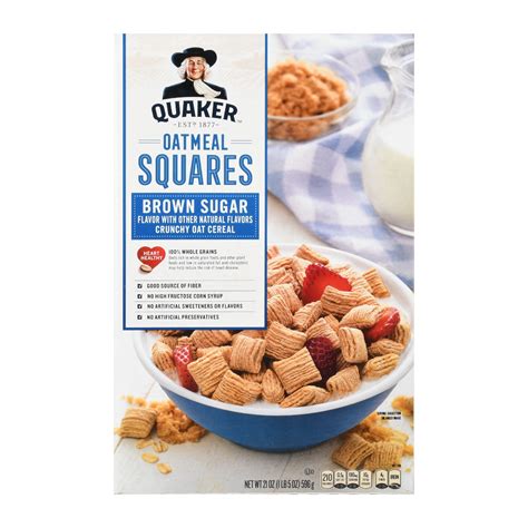 Quaker Oats Oatmeal Squares Cereal Nutrition Facts | Besto Blog