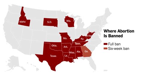 Tracking the States Where Abortion Is Now Banned in the U.S. - The New ...