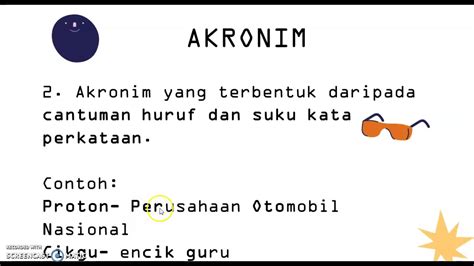 akronim dan kata ganti nama - Julia Jones