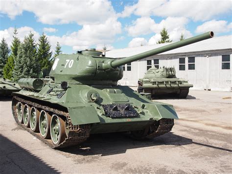 T-34-85 tank in the Kubinka Tank Museum.-20 Inch By 30 Inch Laminated ...