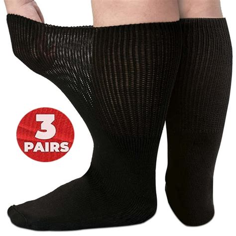 Tancuzo Extra Wide Socks for Swollen Feet,Diabetic Socks for Men Women ...