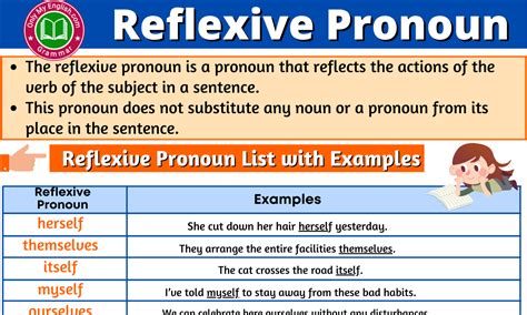 Reflexive Pronoun: Definition, Examples, and List» OnlyMyEnglish