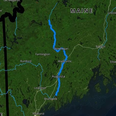 Kennebec River Map