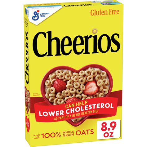 Cheerios Whole Grain Oats Gluten-Free Breakfast Cereal, 8.9 oz ...