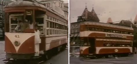 Mumbai: Old Video Shows Tram-Trains In The City