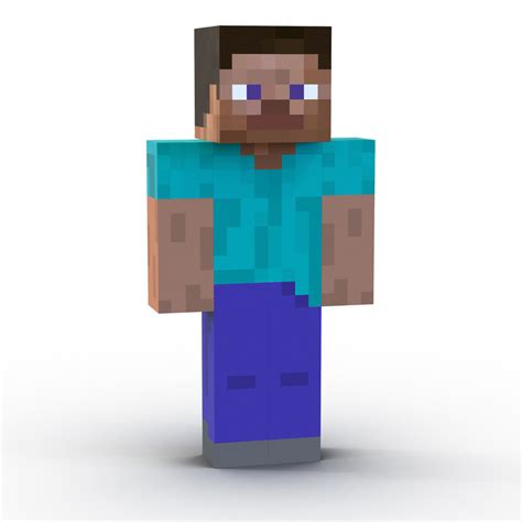 3d max minecraft steve