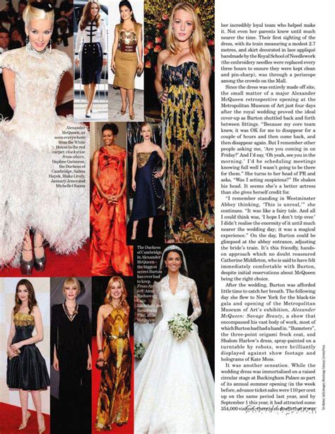 Sarah Burton Talks Alexander McQueen, The Royal Wedding In Vogue UK ...