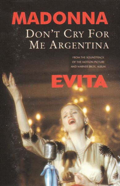 Madonna – Don't Cry For Me Argentina (1996, Cassette) - Discogs