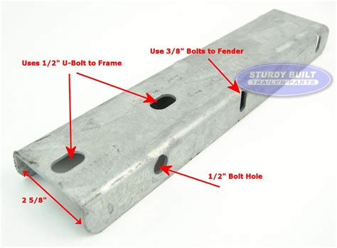 Boat Trailer Galvanized Fender Mounting Bracket Step Pad