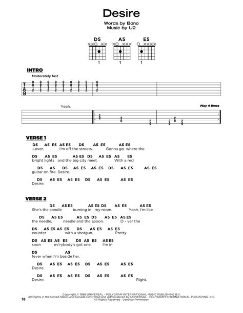 Desire by U2 - Really Easy Guitar - Guitar Instructor