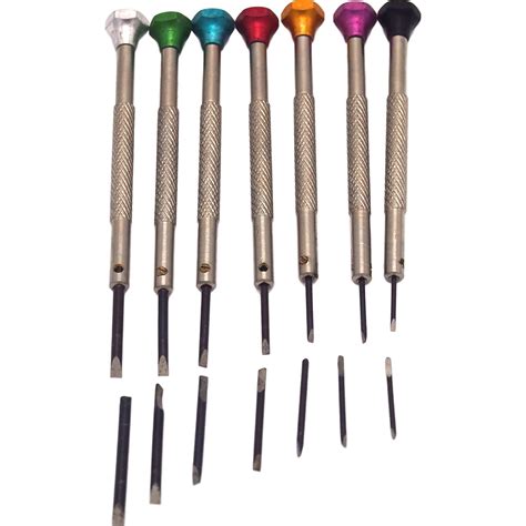 21 Screwdriver Set Watch Optical Screw Link Watchmaker Reoair Tools ...