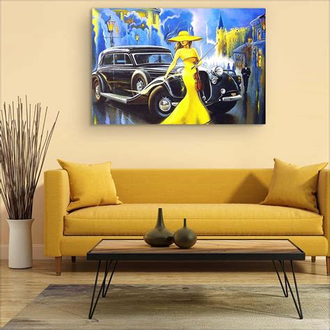 Living Room Big Art Yellow Walls - Living Room : Home Decorating Ideas ...