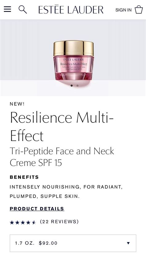 Ester Lauder Resilience Multi Effect on Mercari | Resilience, Peptides, Collagen