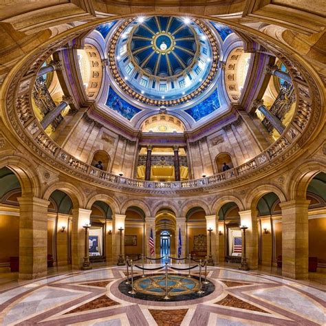 The Minnesota State Capital rotunda in St. Paul, MN by Dan Anderson. | House styles, State ...