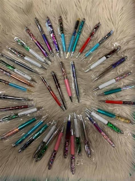 Glitter Filled Pens Glitter Pens Glitter Floating Pens | Etsy