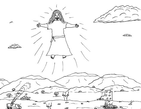 Jesus Second Coming Page Coloring Pages