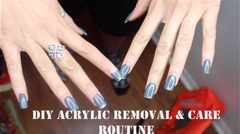 DIY Acrylic Nail Removal + After-Care Routine - YouTube