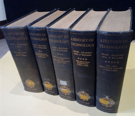 A History of technology. 1954-58 Complete 5 Vols Set by SINGER, Charles ...