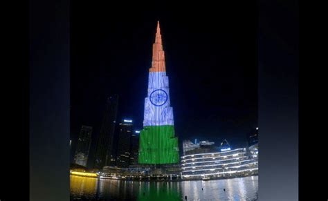 Burj Khalifa Lights Up Tiranga On 77 Independence Day – IITBN