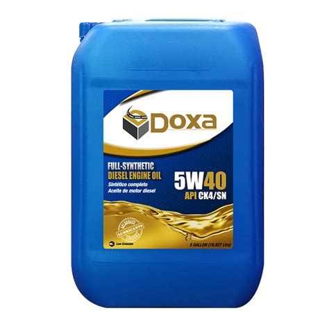 Fully Synthetic Diesel Engine Oil SAE 5W40 CK4-5 gallon pack - DoxaLubes