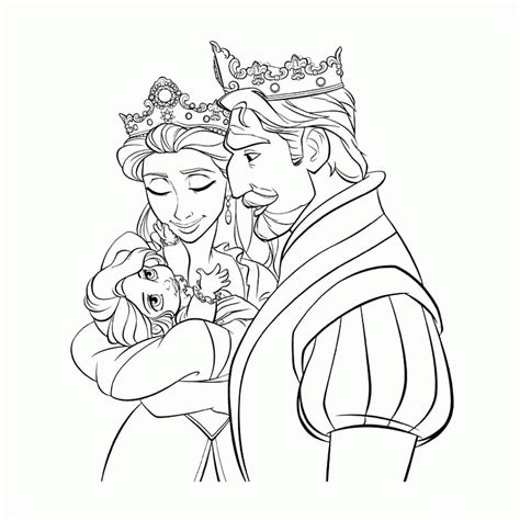 Amazing Coloring Page Rapunzel Background ~ Coloring Page