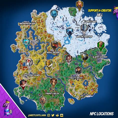 Fortnite Capítulo 4: Localização de todos os NPCs no novo mapa - Millenium