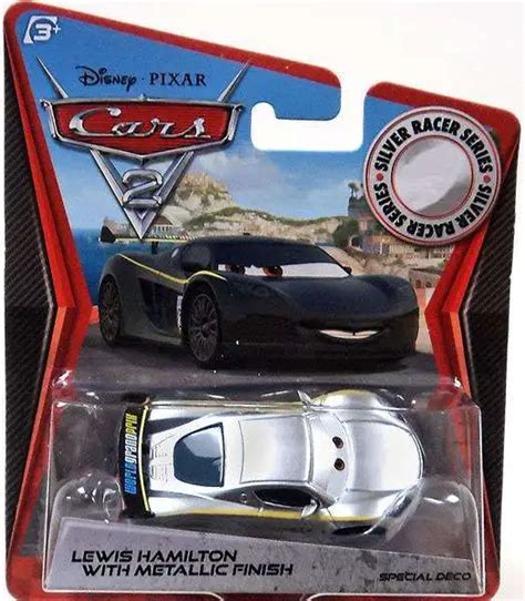 Disney Pixar Cars Cars 2 Silver Racer Series Lewis Hamilton with ...