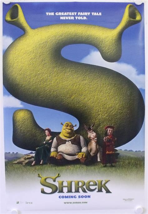 Shrek original release US Onesheet movie poster