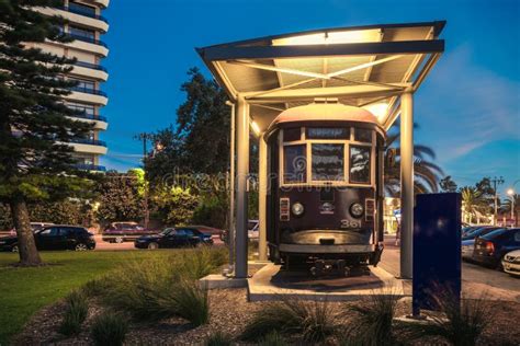 Old tram in Glenelg editorial photo. Image of class, architecture - 72934961