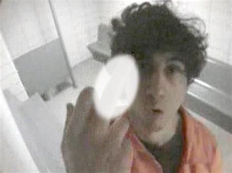 Boston Marathon bombing trial: Footage of Dzhokhar Tsarnaev showing middle finger to jail ...