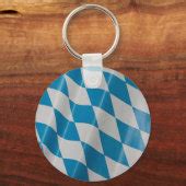 Oktoberfest Flag Colors Bavaria Bayern Keychain | Zazzle
