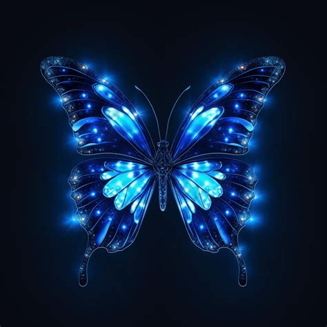 Blue Glowing Butterfly Backgrounds | PNG Free Download - Pikbest