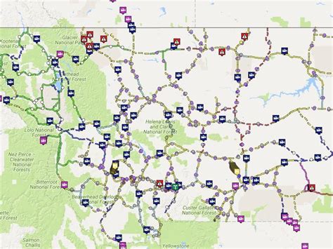 Montana Road Conditions Map - Keith N Olivier