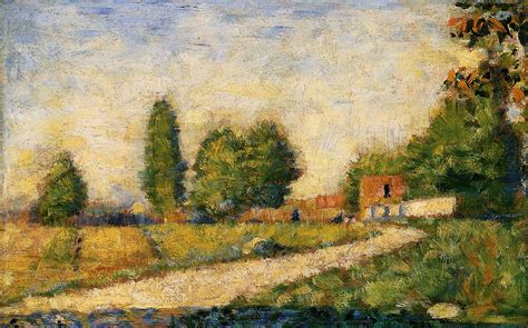 Village Road, 1882 - 1883 - Georges Seurat - WikiArt.org