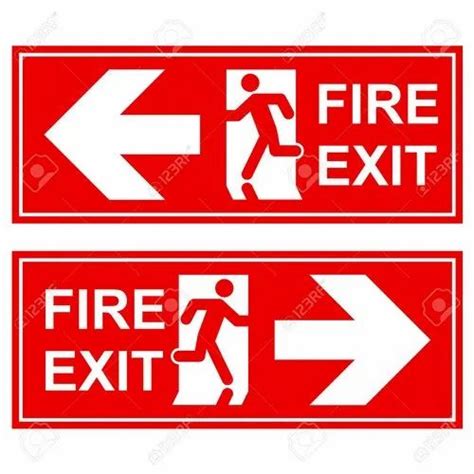 Fire Exit Signage at Rs 2/square inch in Jaipur | ID: 22367871955