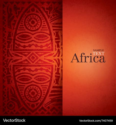 African background design Royalty Free Vector Image