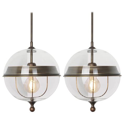 Clear Glass Globe Pendant Lights | Shelly Lighting