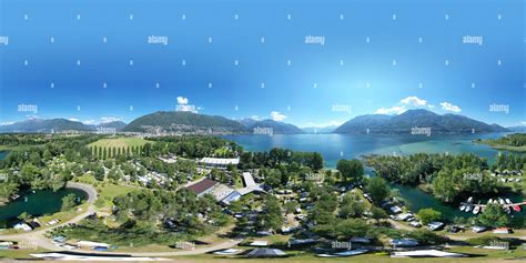 360° view of Camping "Delta" Locarno (Switzerland - Alamy