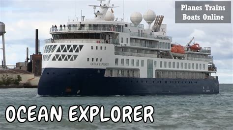 OCEAN EXPLORER Cruise Ship Under Bluewater Bridges In Great Lakes - YouTube