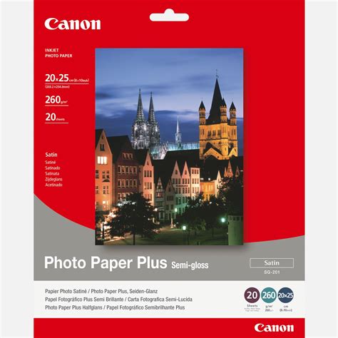 Buy Canon SG-201 Semi-Gloss Photo Paper Plus 8x10" - 20 Sheets — Canon ...