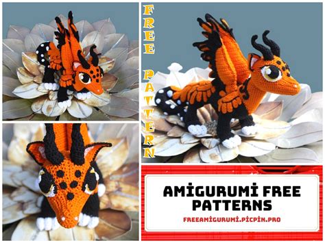 Reyna the Monarch Dragon Amigurumi Free Crochet Pattern - Amigurumi ...