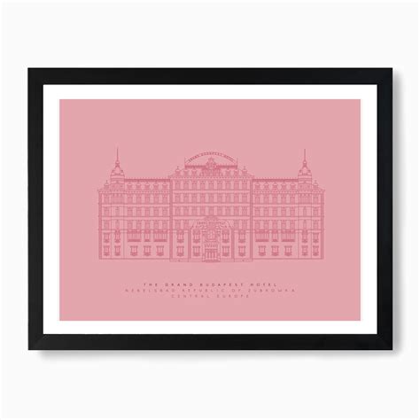 The Grand Budapest Hotel Art Print by Mat Voyce - Fy